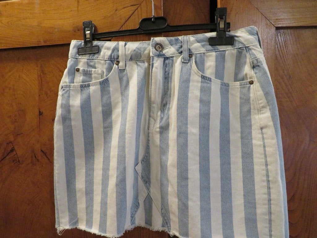 Dames rok anti blue korte maat M z.g.a.n. gestreept, Maat 38/40 (M), Anti Blue, Meerkleurig, Ophalen of Verzenden