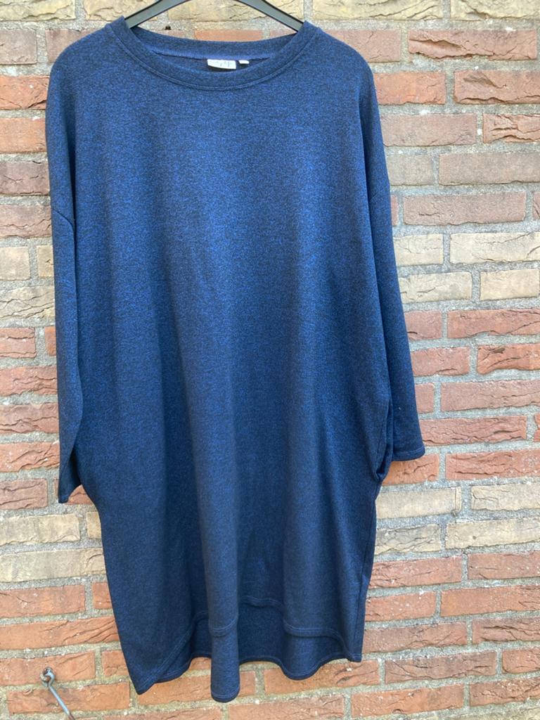 Prachtige blauw/zwarte jurk of tuniek - City Life XXL, Blauw, Maat 46/48 (XL) of groter, Ophalen of Verzenden, Zo goed als nieuw