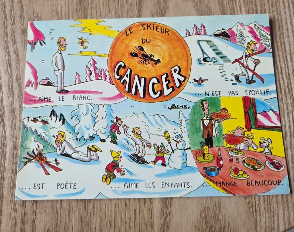Wintersport humor, Verzenden, 1980 tot heden, Gelopen, Overige thema's