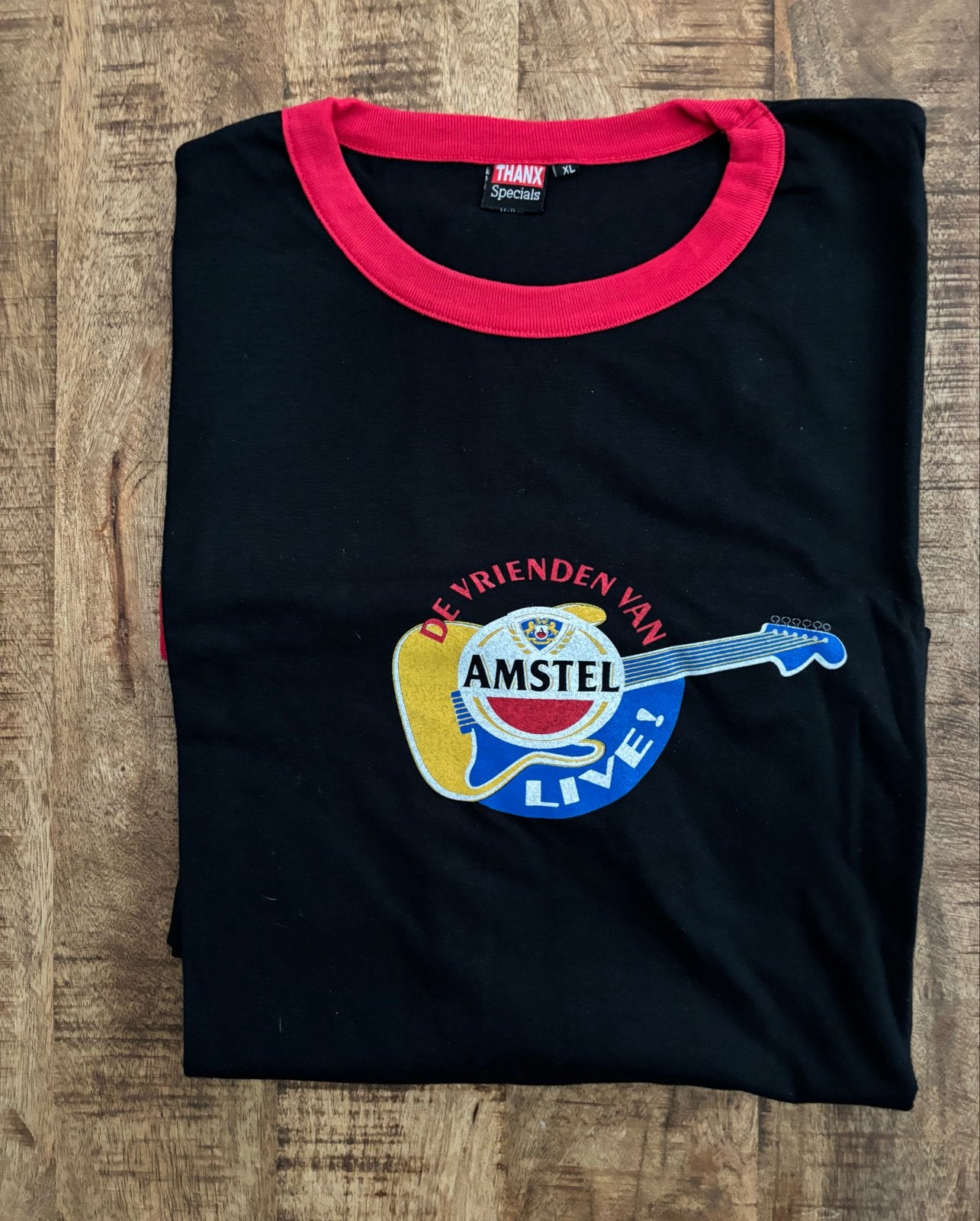 Amstel Live T-shirt Zwart XL - De Vrienden van Amstel, Ophalen of Verzenden, Zo goed als nieuw, Maat 56/58 (XL), Zwart