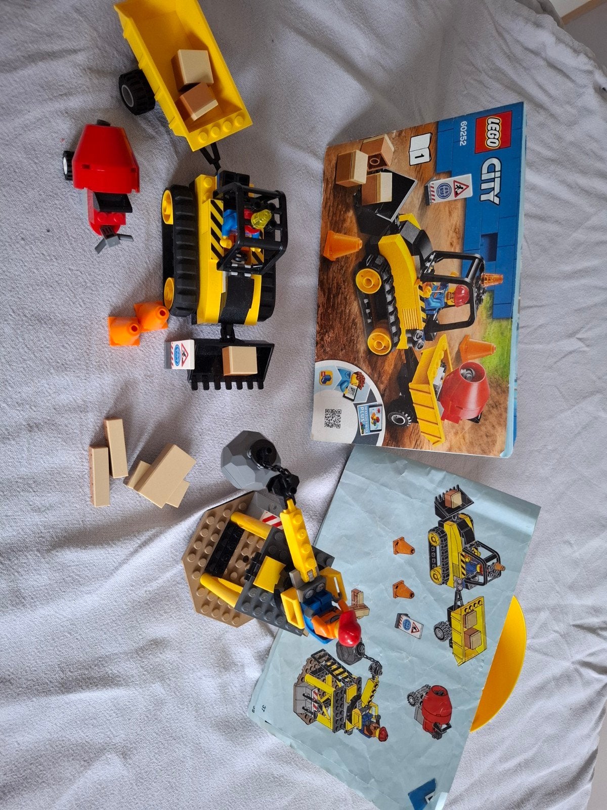 LEGO City Graafmachine, Schoonmaakwagen & Kraan, Ophalen of Verzenden, Zo goed als nieuw