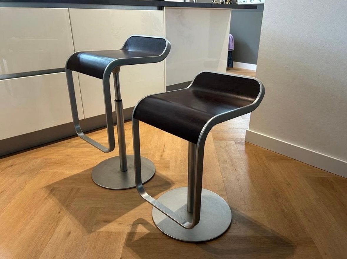 2x Originele LaPalma LEM krukken- Donkerbruin, Verstelbaar, Huis en Inrichting, Ophalen, Gebruikt, In hoogte verstelbaar, 30 tot 60 cm