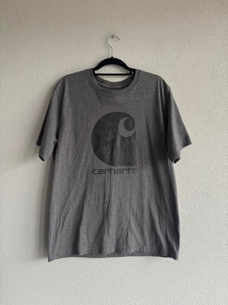 Carhartt grijs T-shirt relaxed fit met logo print, Carhartt, Maat 52/54 (L), Carhartt, Ophalen of Verzenden