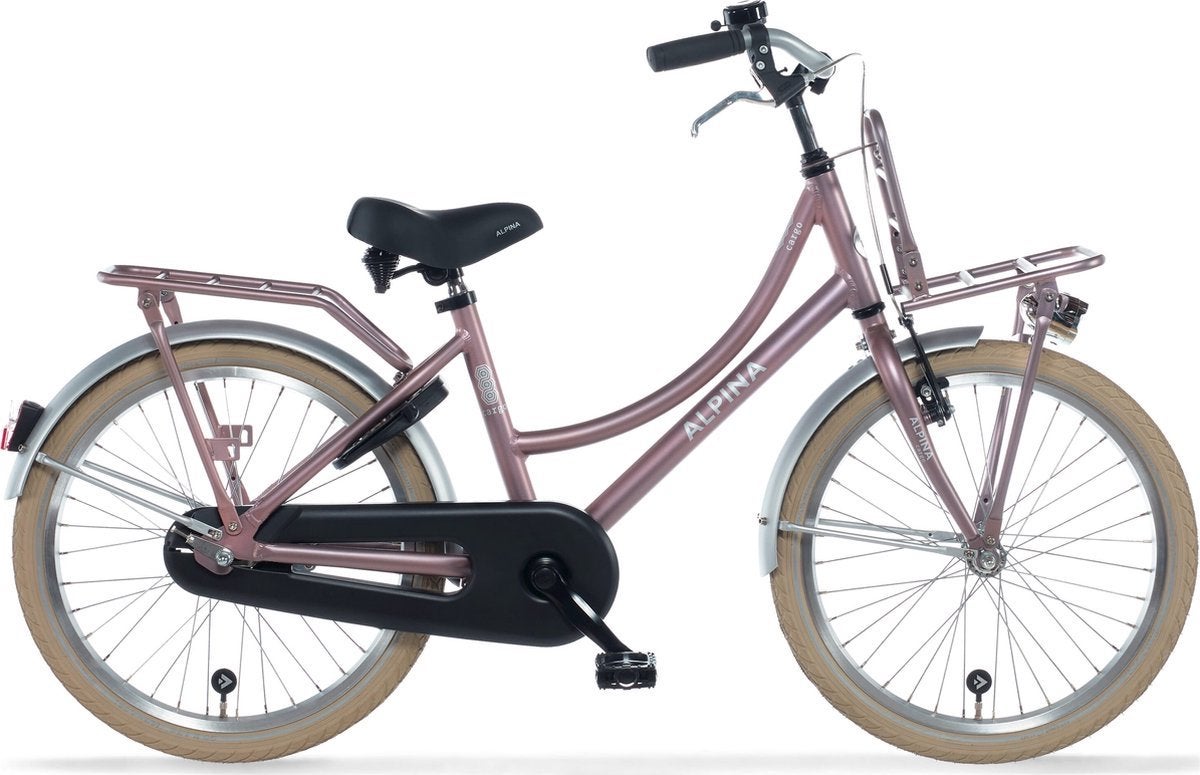Nieuw in doos: Alpina Cargo M22 Wood Rose Matt 22", Fietsen en Brommers, Fietsen | Dames | Damesfietsen, Terugtraprem, Versnellingen