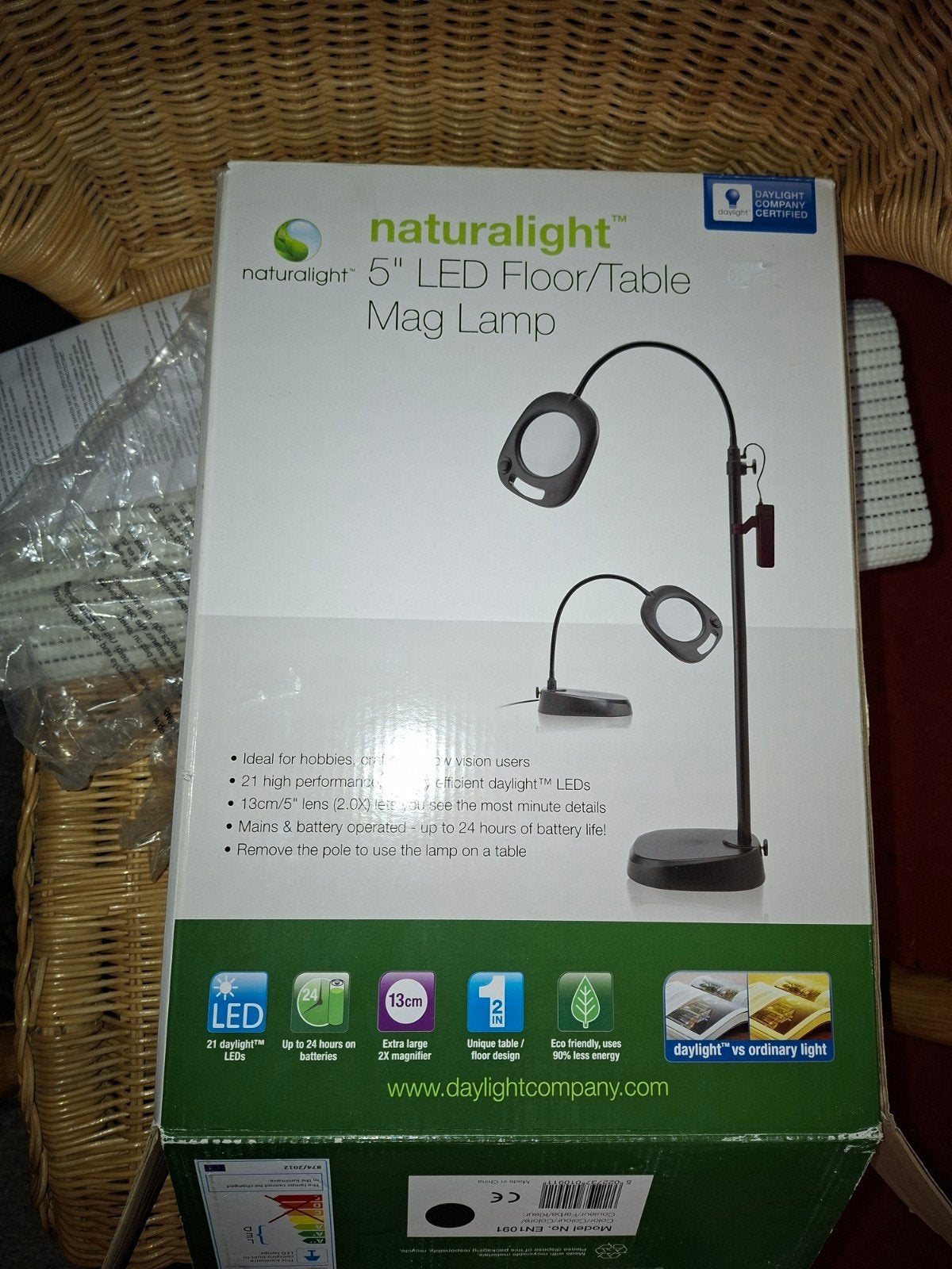 Naturalight 5" LED Vloer/Tafel Loeplamp, Ophalen, Gebruikt, Loeplamp