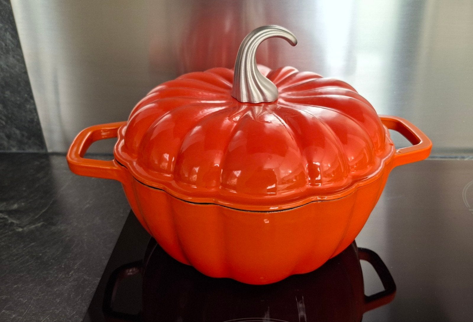 Silvercrest Pompoenpan Gietijzer 3.1L 24cm, Ophalen, Nieuw, Overige merken, Braadpan
