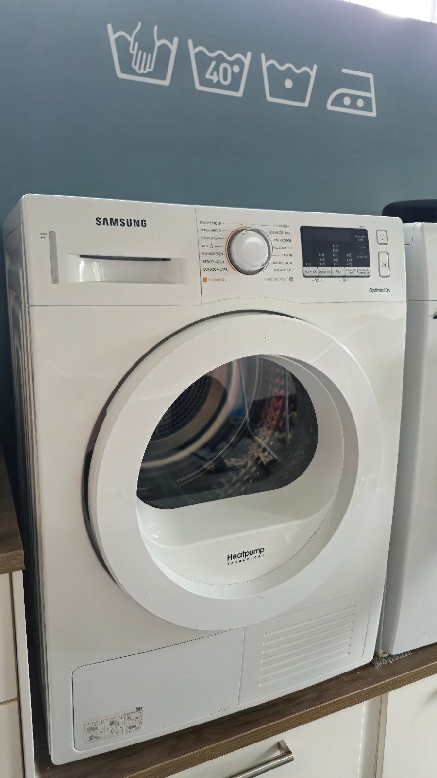 Samsung OptimalDry warmtepompdroger, Ophalen, 8 tot 10 kg, Zo goed als nieuw, Voorlader