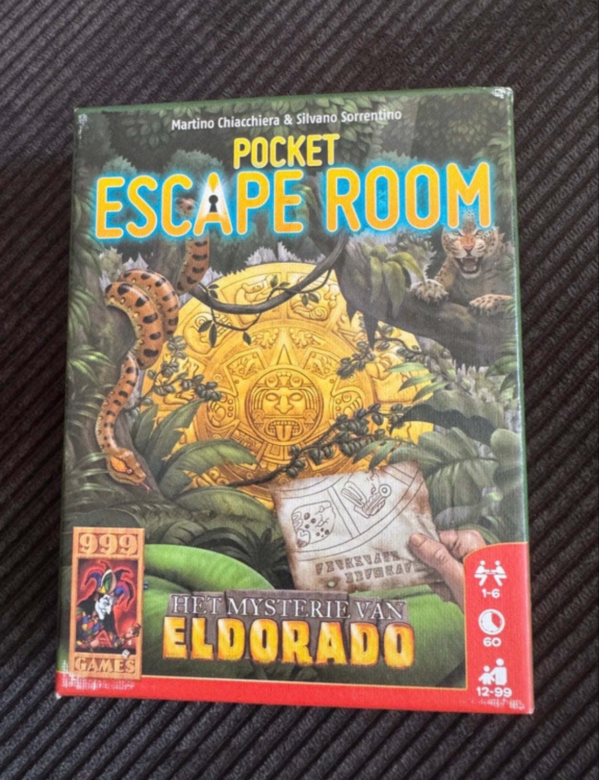 Pocket Escape Room: Het Mysterie van Eldorado, Een of twee spelers, Verzenden, Zo goed als nieuw