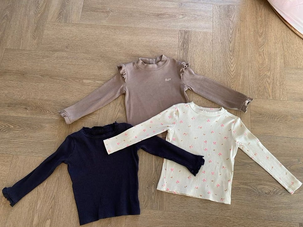 Set meisjes longsleeve maat 98, Kinderen en Baby's, Ophalen of Verzenden, Gebruikt, Meisje, Shirt of Longsleeve