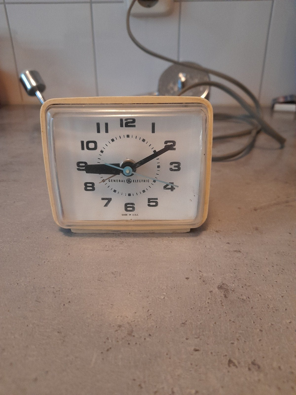 Vintage wekker, elektrisch, General Electric., Ophalen of Verzenden