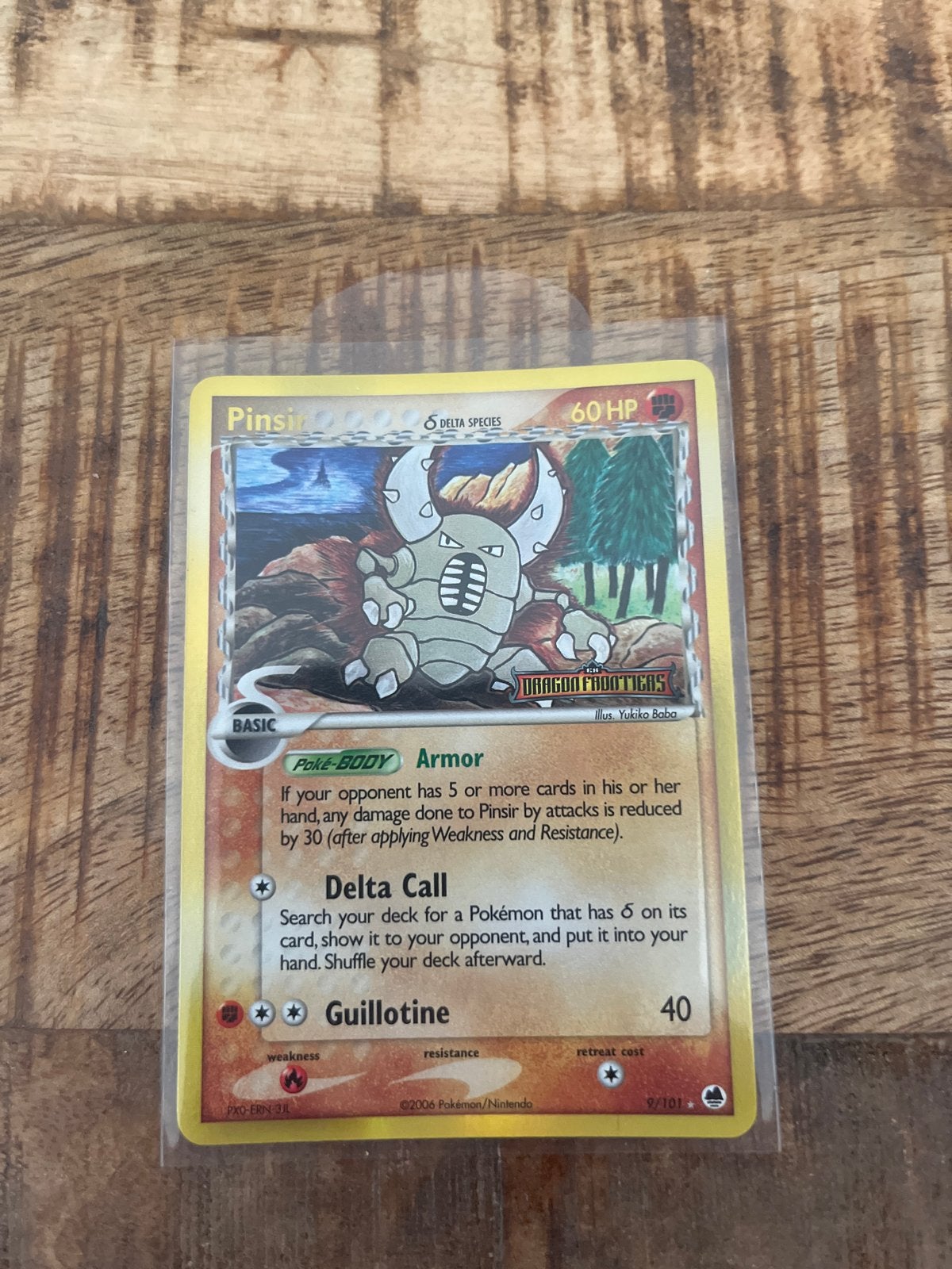 Pinsir Delta Species Dragon Frontiers NM Reverse Foil, Ophalen, Zo goed als nieuw, Losse kaart, Foil