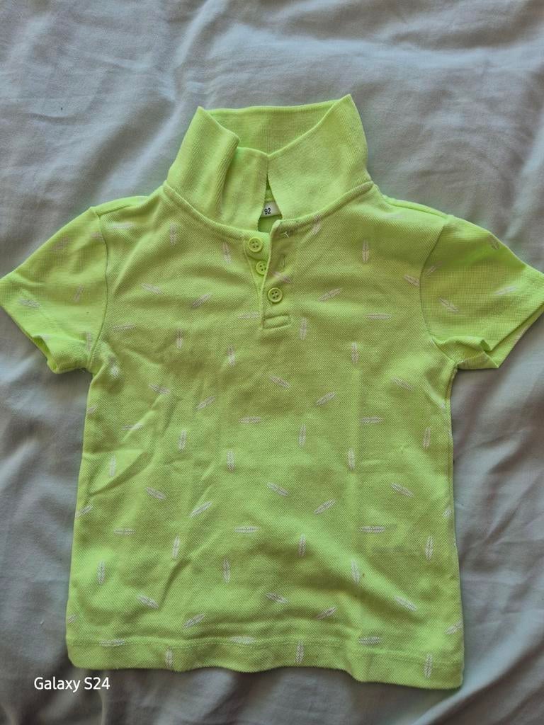 Neon Groen Polo Shirt Maat 92, Kinderen en Baby's, Kinderkleding | Maat 92, Gebruikt, Jongen of Meisje, Ophalen of Verzenden, Shirt of Longsleeve
