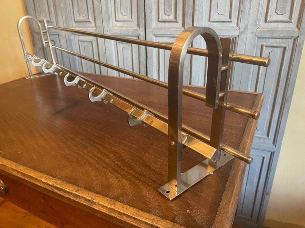 Wandkapstok Kapstok art deco 1930 Belgie Chroom, Antiek en Kunst, Ophalen of Verzenden