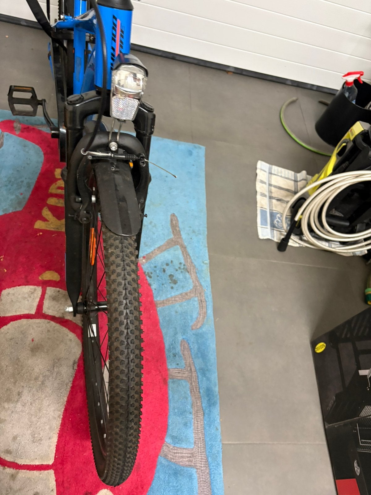 Mooi blauwe fiets, Sport en Fitness, Ophalen, Zo goed als nieuw