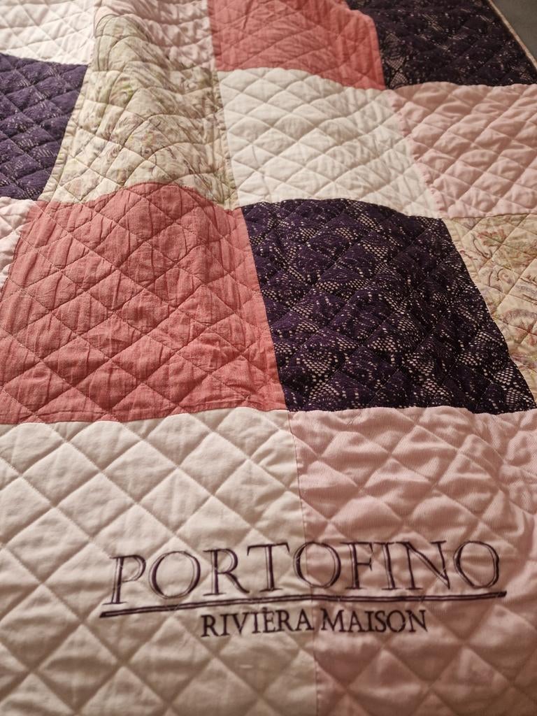 Riviera Maison,  plaid Portofino, Ophalen, Zo goed als nieuw, Eenpersoons, Overige typen