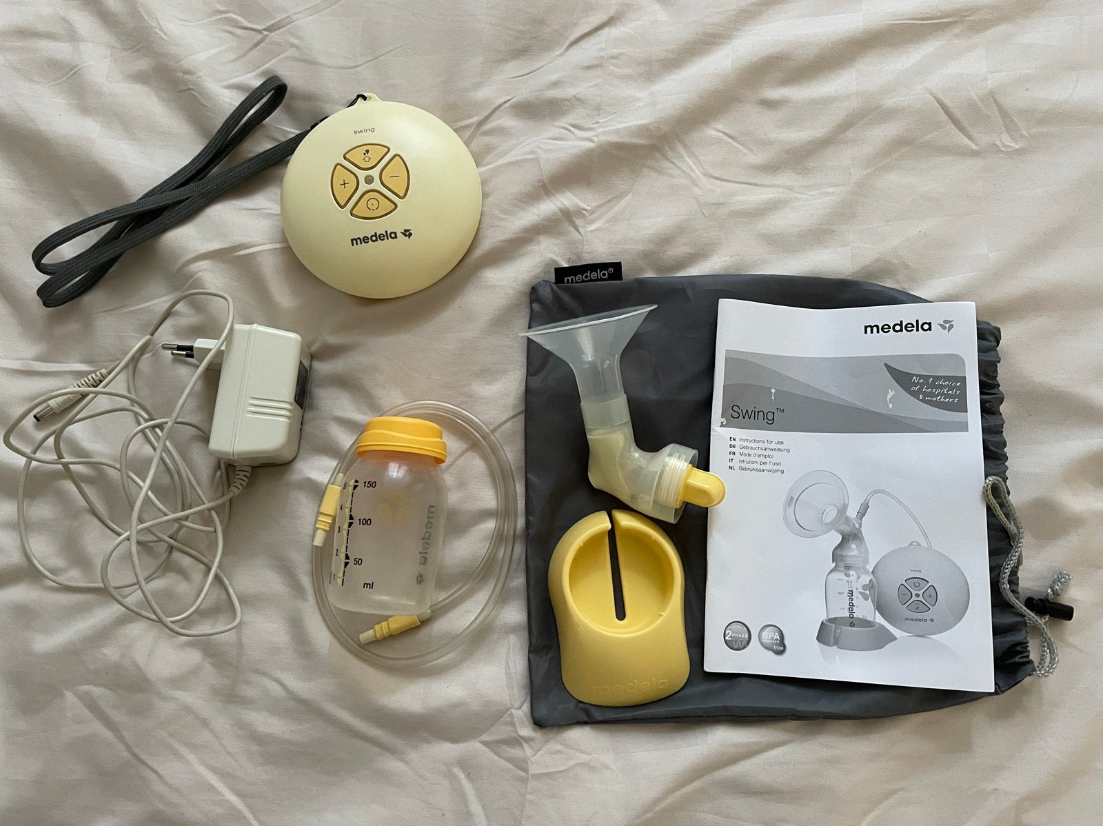 Medela Swing enkelzijdige elektrische borstkolf, Ophalen, Gebruikt