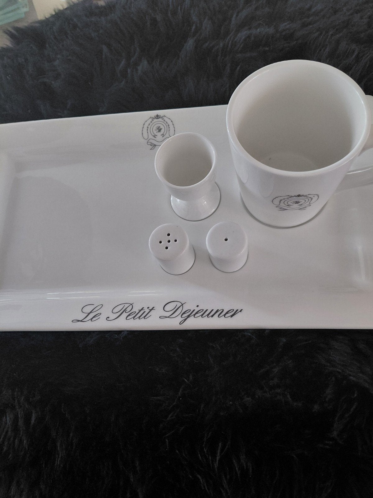 Ontbijtset 'Le Petit Déjeuner' met dienblad en mok, Ophalen of Verzenden