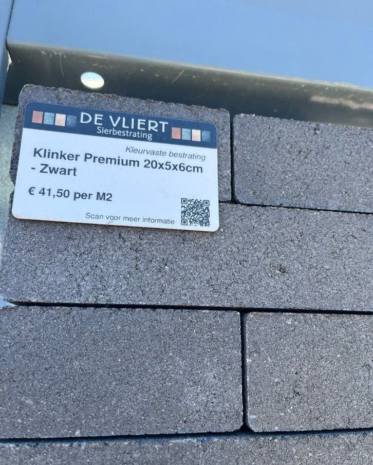 4 m2 straatwerk, klinkers, stenen, Ophalen of Verzenden, Nieuw, Beton, Klinkers