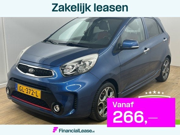 Kia Picanto Occasion 1.2 CVVT SportsLine | Blauw | Tweedehan, Voorwielaandrijving, Metallic lak, Gebruikt, 4 cilinders