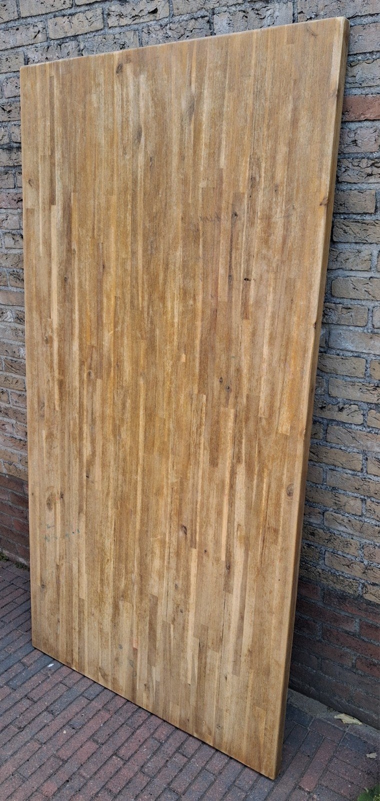 Eiken tafelblad paneel werkblad, Huis en Inrichting, Tafelonderdelen, Eikenhout, 150 tot 200 cm, Rechthoekig, 50 tot 100 cm