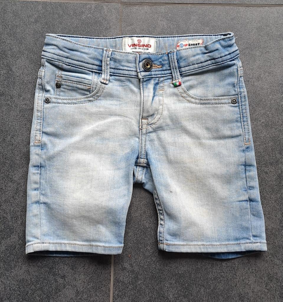 Vingino korte spijkerbroek maat 104, Kinderen en Baby's, Kinderkleding | Maat 104, Broek, Ophalen of Verzenden, Zo goed als nieuw