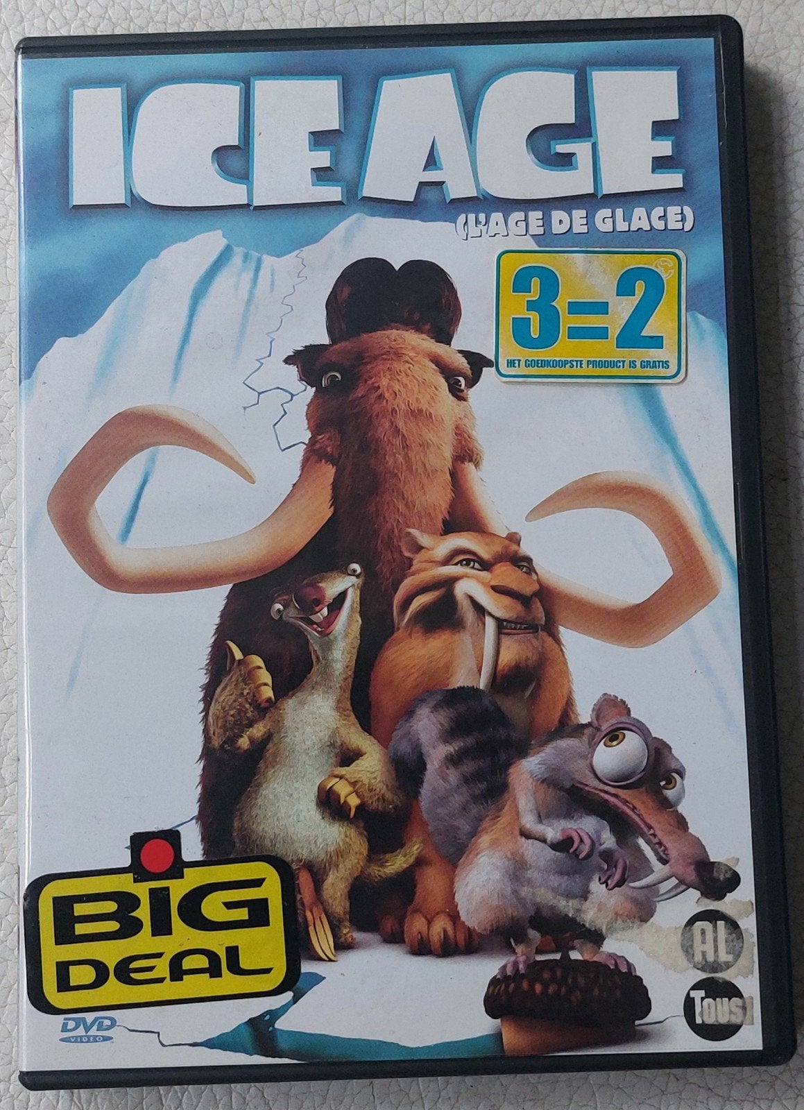 Ice Age DVD - Avontuurlijke animatiefilm voor het gezin, Gebruikt, Animatie, Alle leeftijden, Nederlands