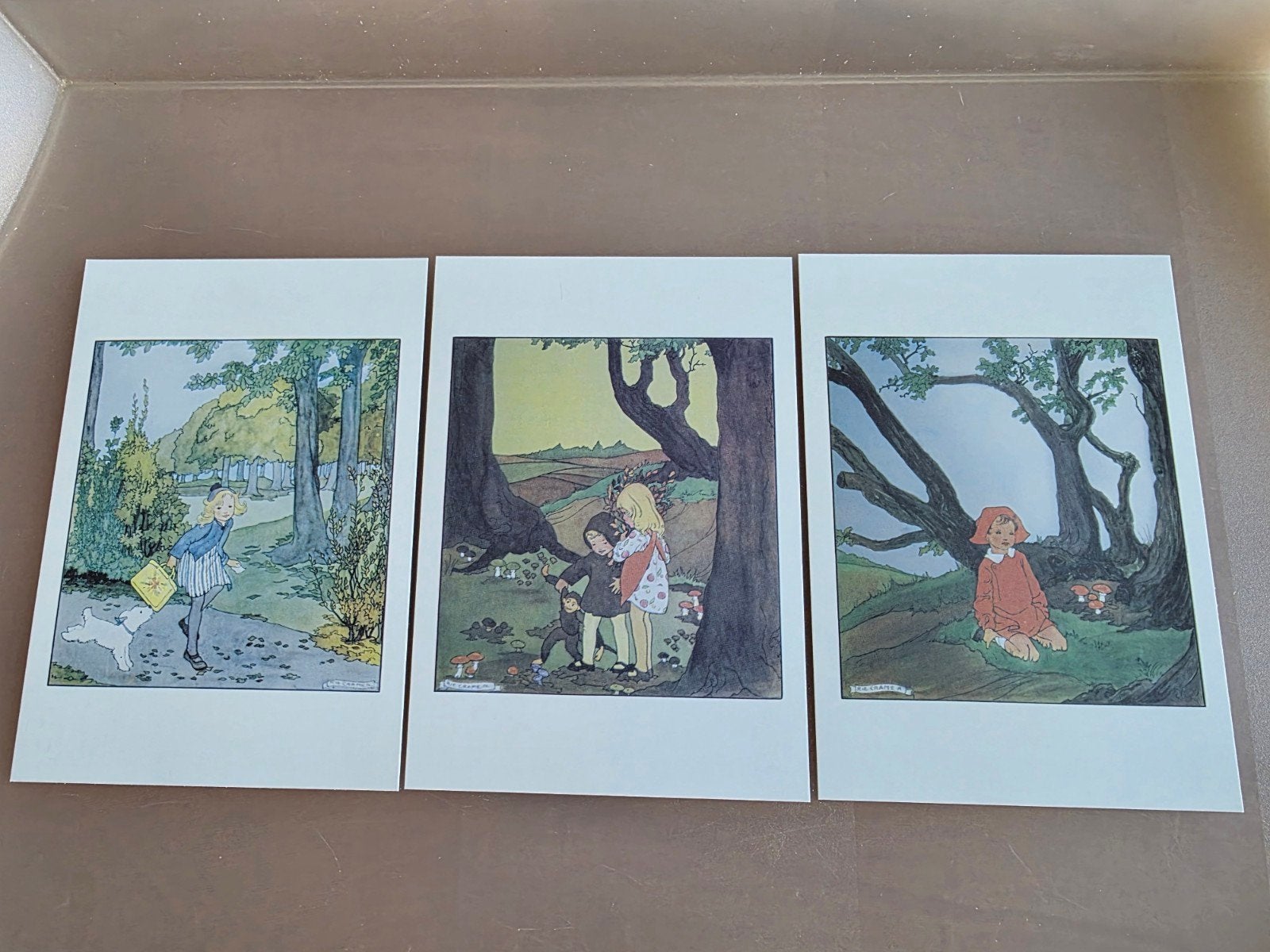 3 kaarten van Rie Cramer postkaarten September, Ophalen of Verzenden