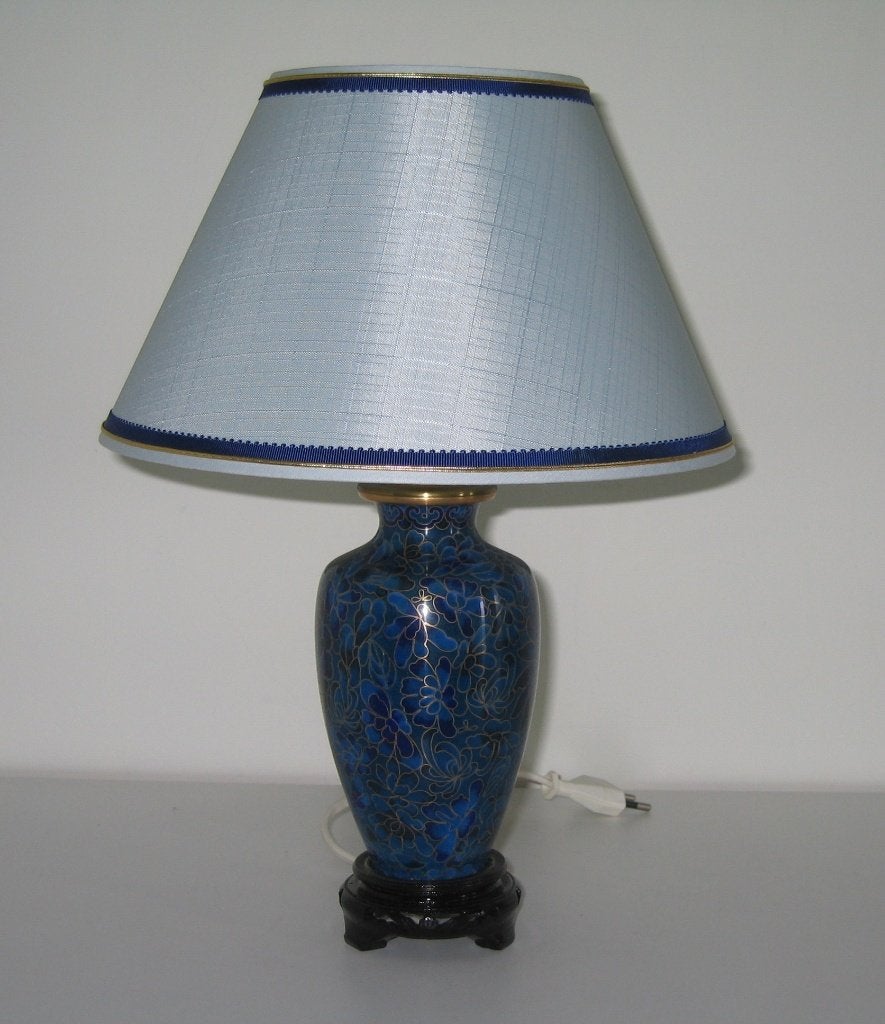 Cloisonne tafellamp + kap  -  351, Antiek en Kunst, China, Ophalen