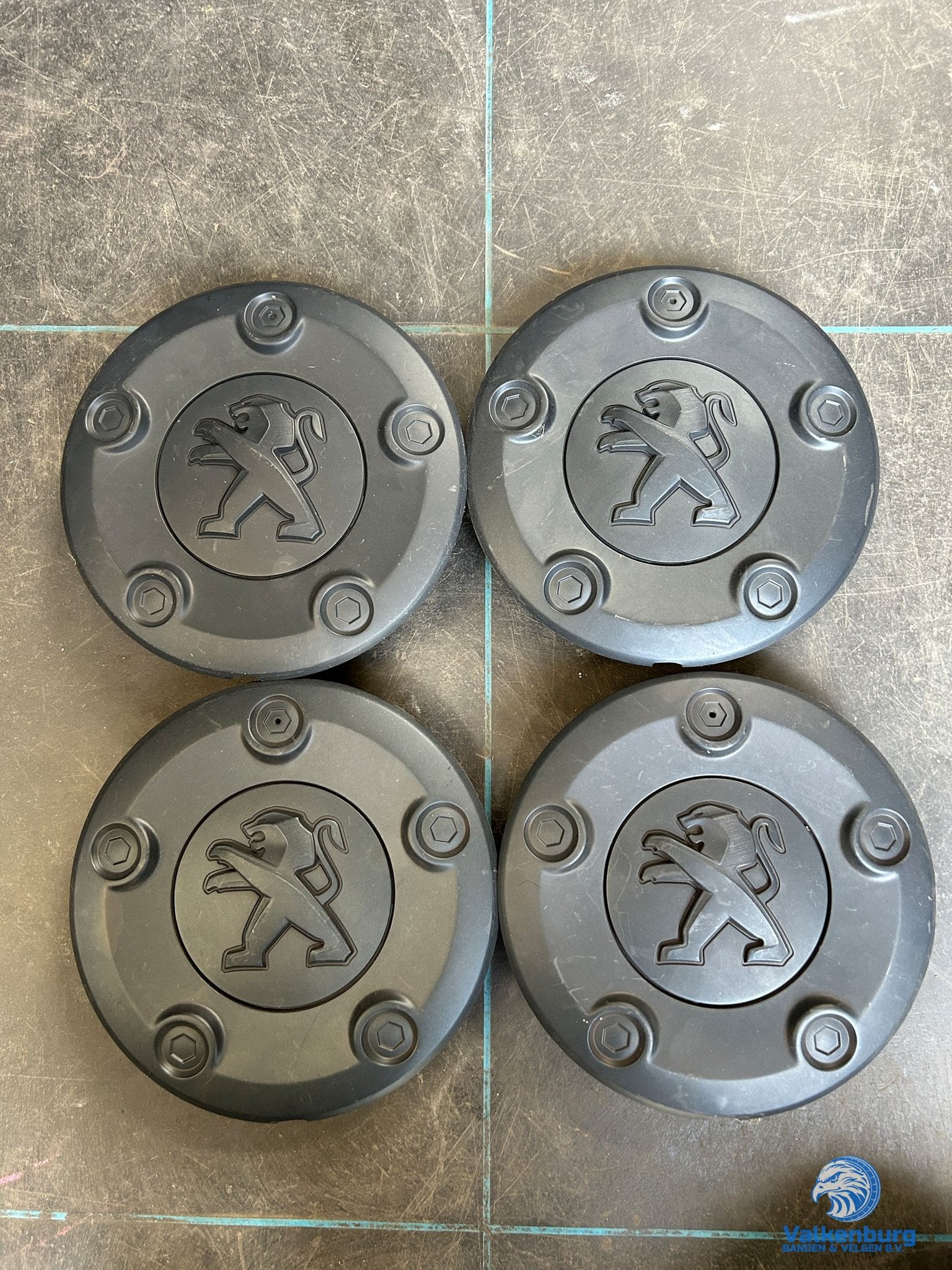 ORIGINELE Peugeot Expert naafkap naafdop wieldop set zwart