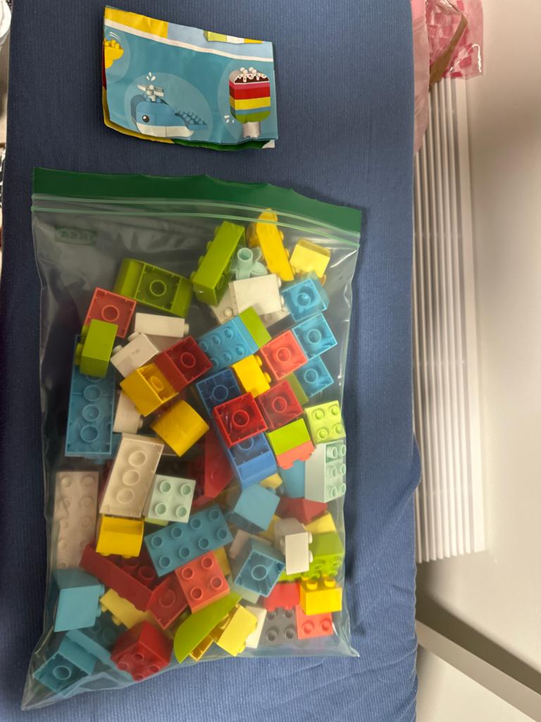 Zak met diverse Duplo blokken - Verschillende sets, Ophalen of Verzenden, Zo goed als nieuw, Duplo, Losse stenen