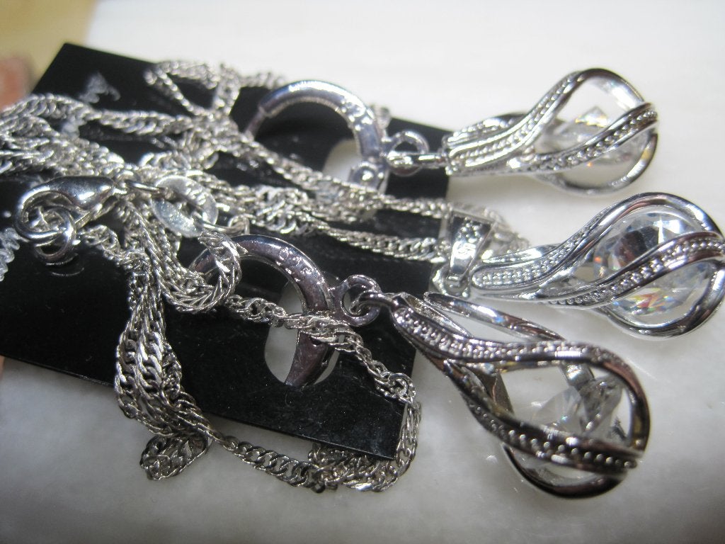 Excellent oorbellen met hanger zilver 925 en verguld, Ophalen, Hangers, Zo goed als nieuw, Met edelsteen