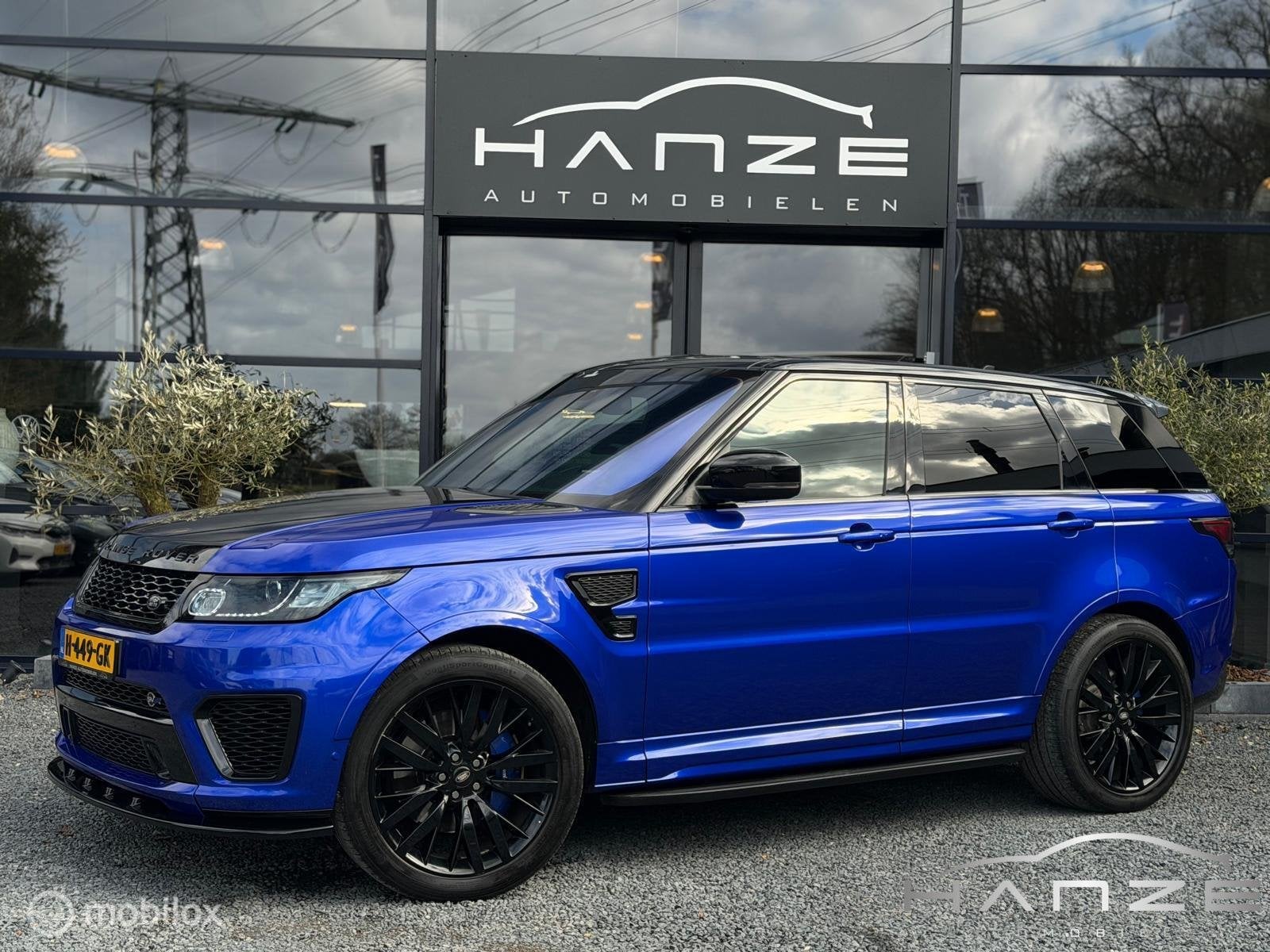 Land Rover Range Rover Sport 5.0 V8 Supercharged SVR MAXTON, Automaat, Euro 5, 3000 kg, Zwart