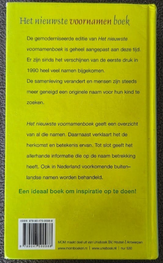 Het Nieuwste Voornamenboek - G. van Berkel, Gelezen, Zwangerschap en Bevalling, G. van Berkel, Ophalen of Verzenden
