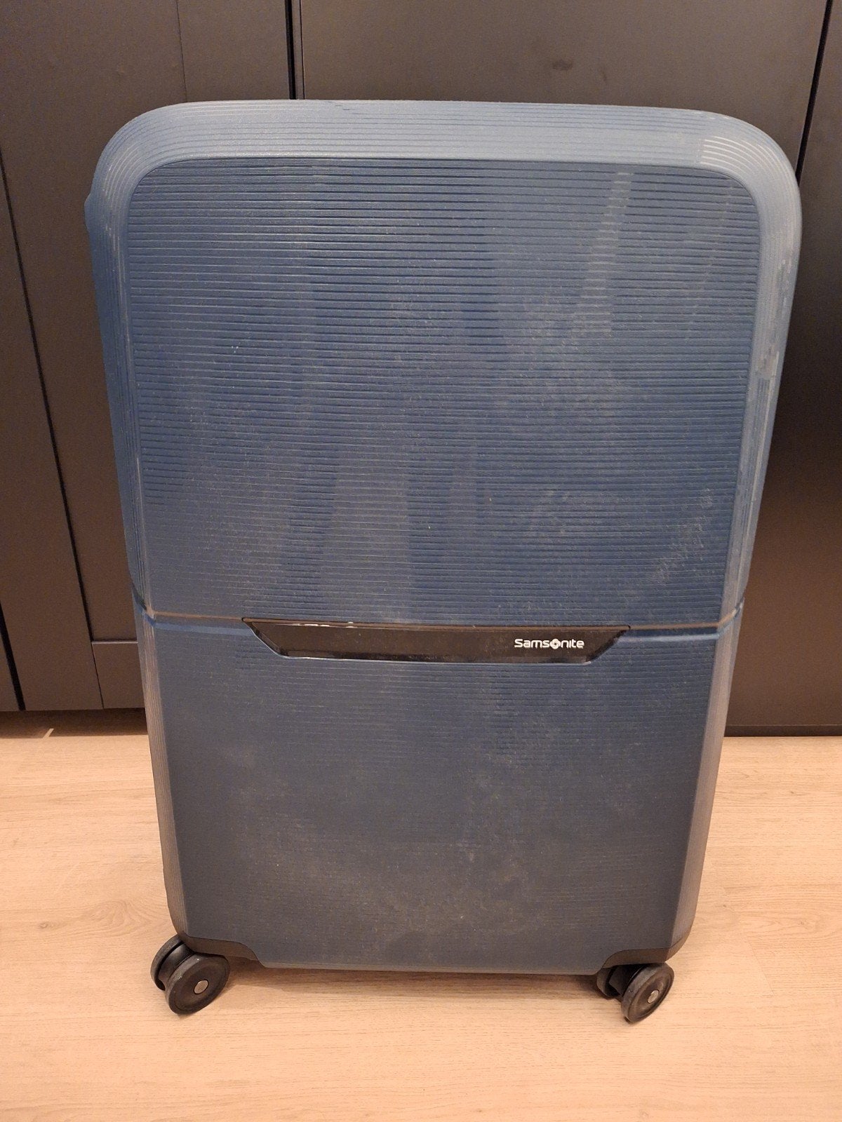 Samsonite Magnum Eco Spinner 75 Midnight Blue Nieuw, 30 cm of meer, Blauw, Nieuw, Ophalen of Verzenden