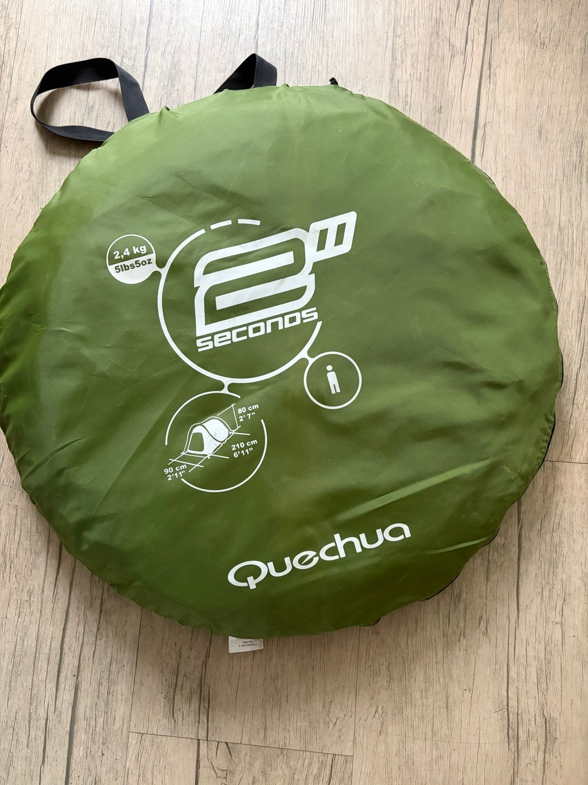 3x Quechua 2 Seconds Tenten, Ophalen, Gebruikt, Tot en met 2