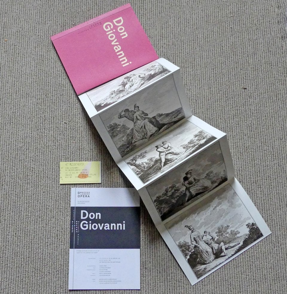 Don Giovanni libretto opera programma 1997 W.A. Mozart, Ophalen of Verzenden, Zo goed als nieuw, Boek, Tijdschrift of Artikel