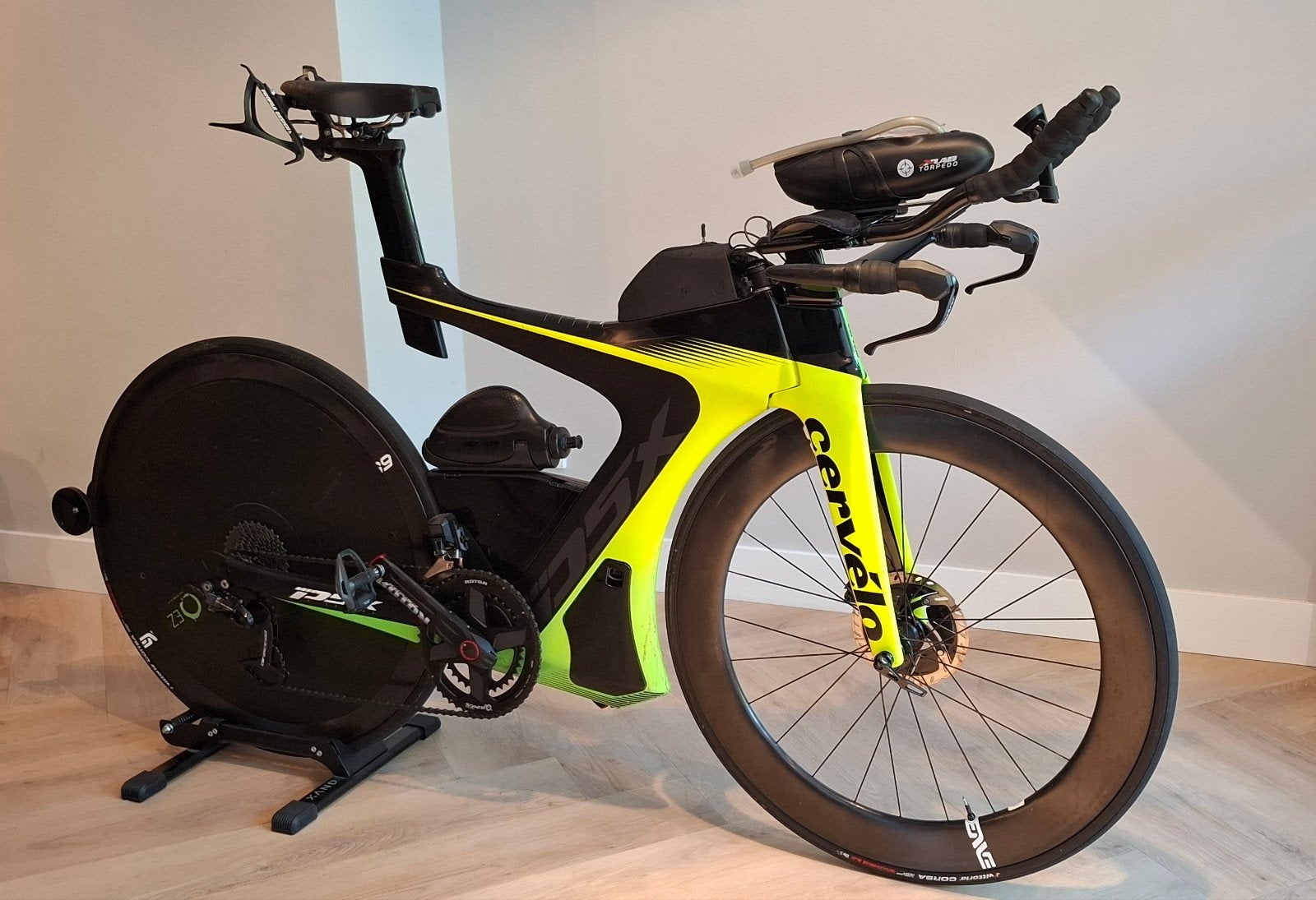 Cervelo P5X Triathlonfiets - Topconditie met alle opties!, 28 inch, Carbon, Heren, Zo goed als nieuw