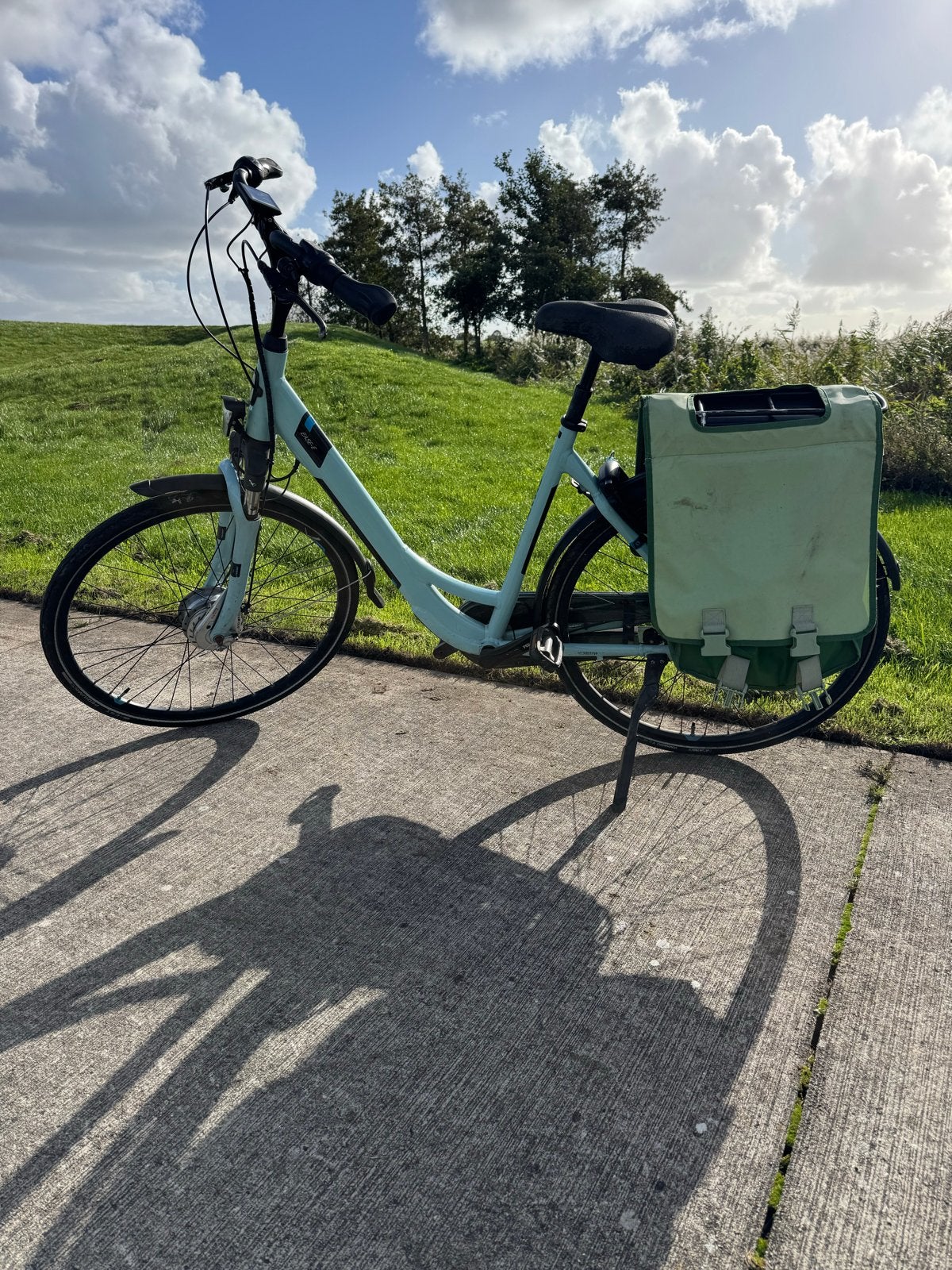 Giant Ease-E E-bike - Lichtblauw, Ophalen, Gebruikt, 50 km per accu of meer, Giant