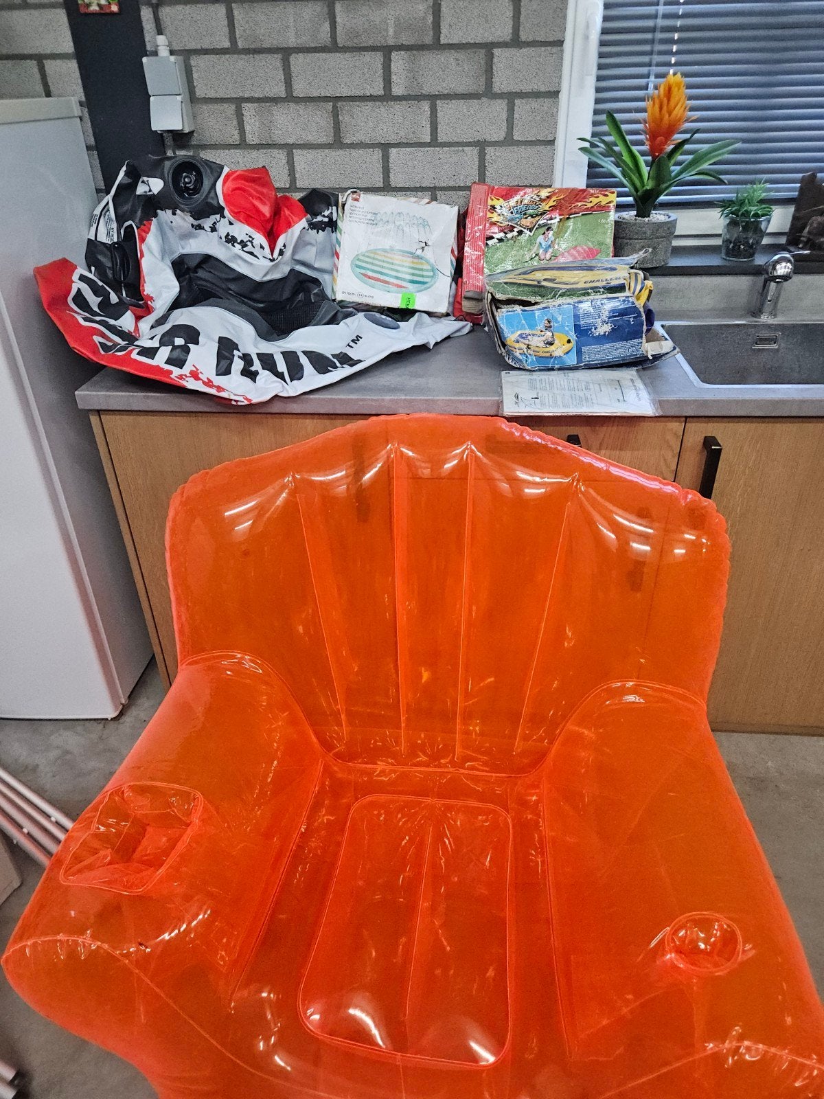 Oplaadbare boot stoel river run watermat glijbaan, Ophalen of Verzenden