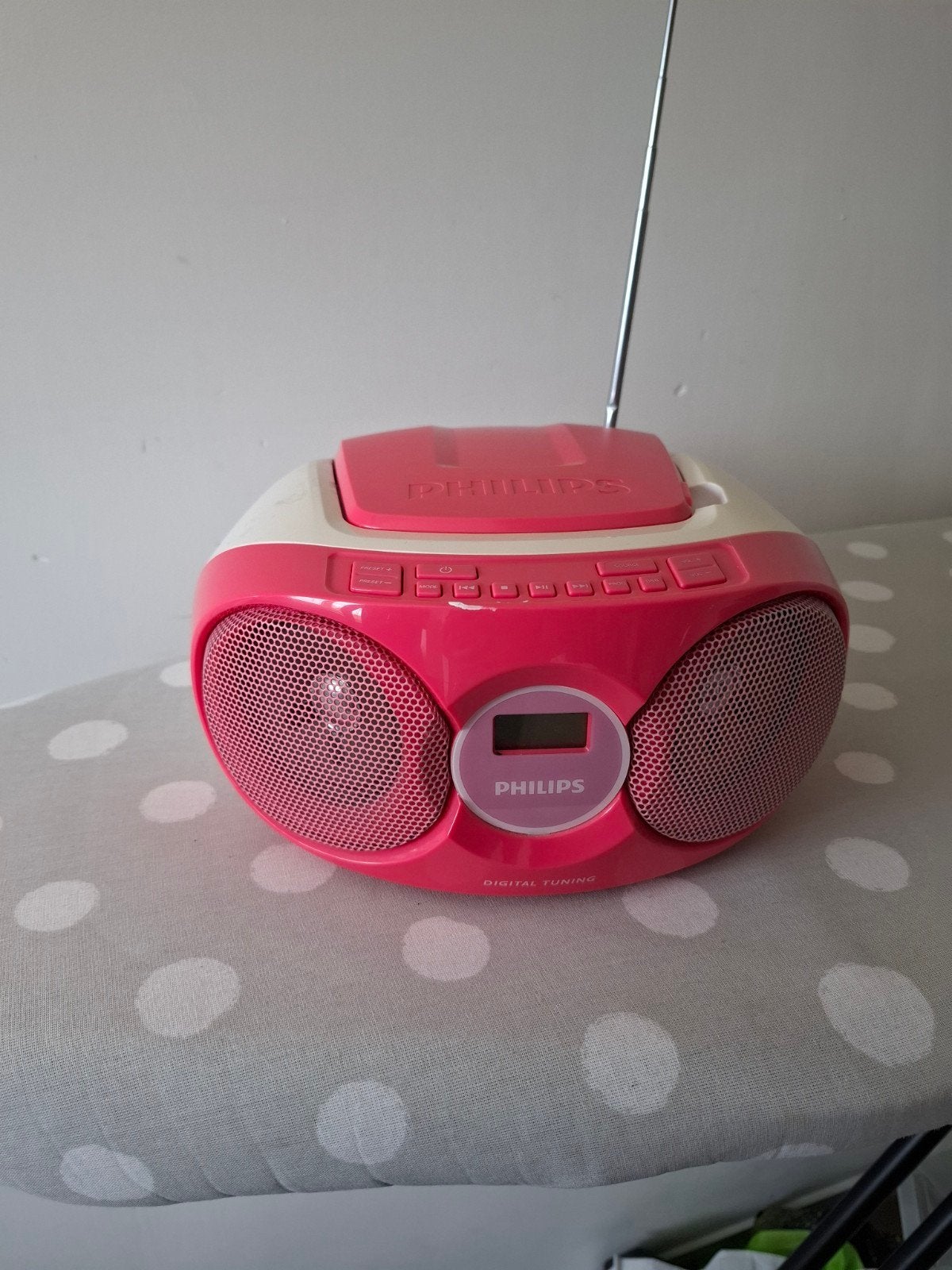 Philips kinderradio met cdspeler - roze, Ophalen, Gebruikt, Radio, Met cd-speler