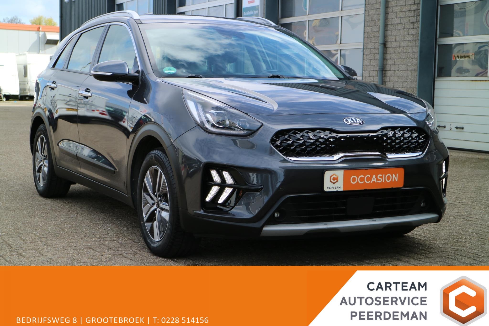 Kia Niro 1.6 GDi Hybrid DynamicPlusLine | Trekhaak! | Blind, Auto's, Kia, Gebruikt, Euro 6, 2 kWh, Leder en Stof