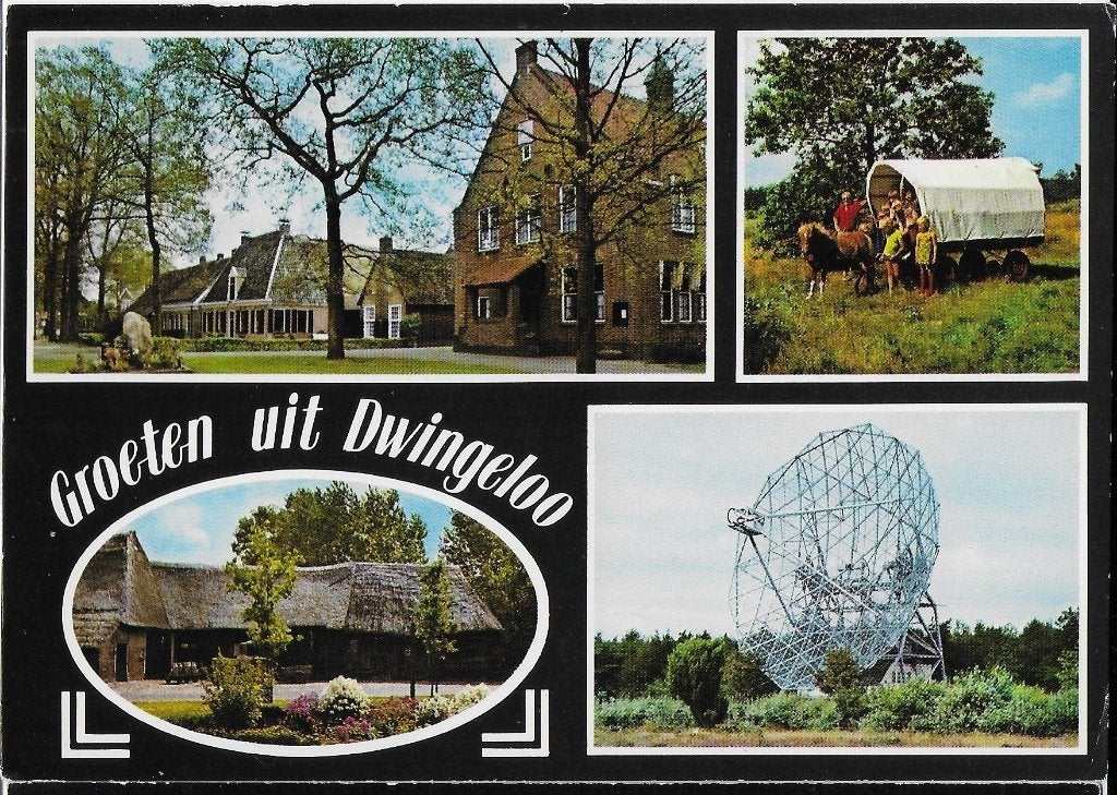Ch464 gelopen ansichtkaart groeten uit dwingeloo, Ophalen of Verzenden, 1980 tot heden, Gelopen