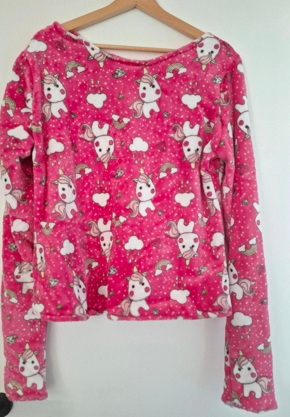 Handgemaakte Fluffy Trui met Eenhoornprint, Maat 38/40 (M), Nieuw, Ophalen of Verzenden, Handgemaakt