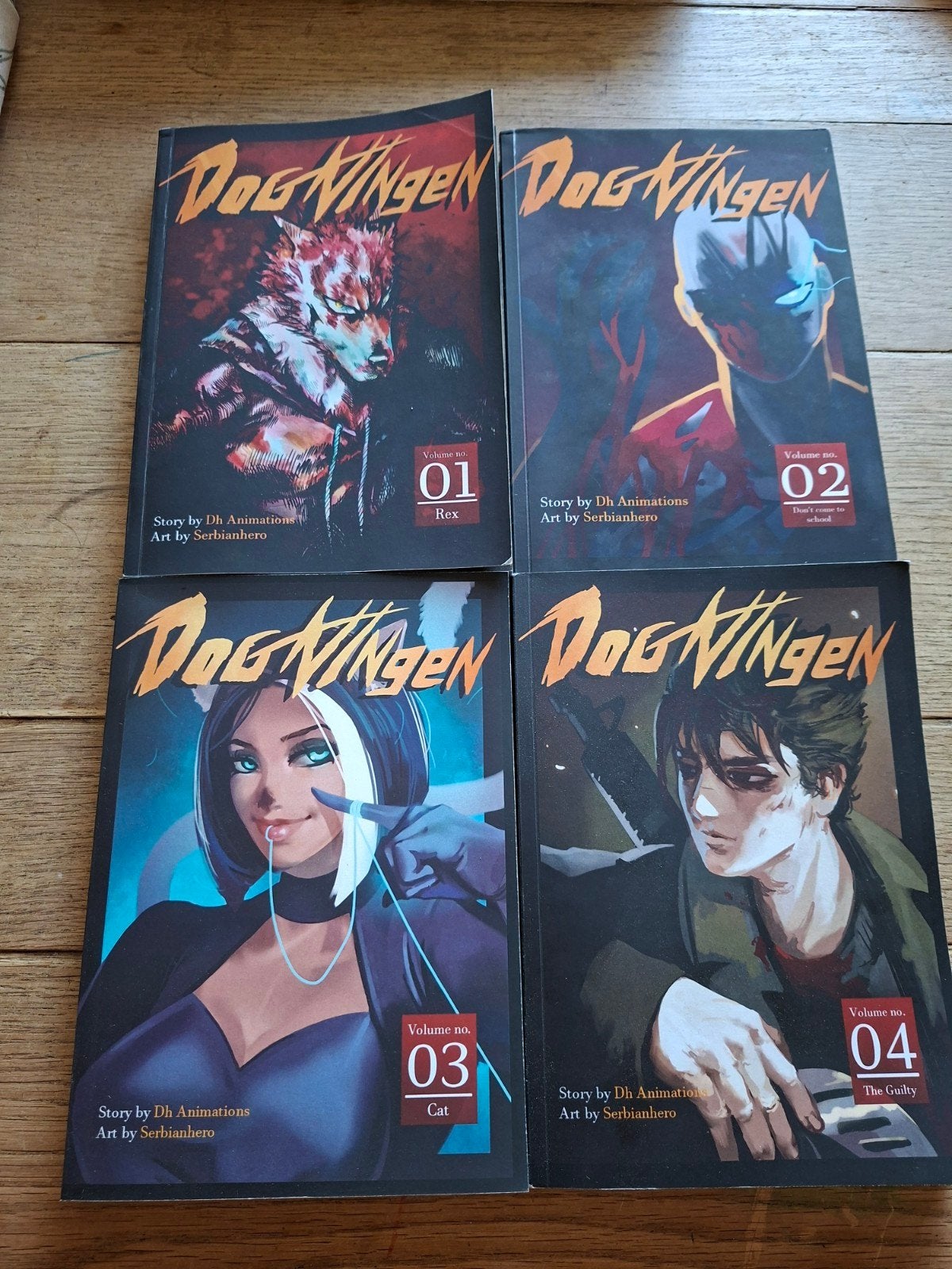 Dog Ningen 1 - 4 (18+ Manga, Engelstalig) Dh Animation, Boeken, Complete serie of reeks, Ophalen of Verzenden, Gelezen, Japan (Manga)