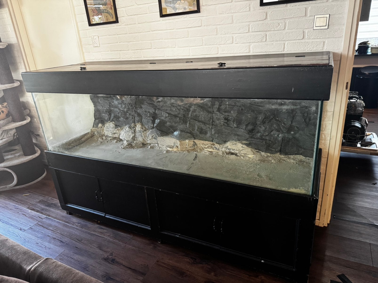 Aquarium 2 meter, 600 Liter, inclusief filter en decoraties, Dieren en Toebehoren, Ophalen, Inclusief toebehoren, Gebruikt, Leeg aquarium