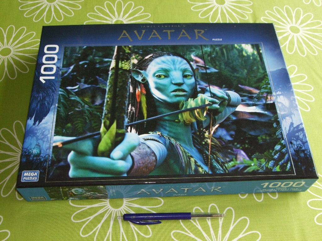 Avatar puzzel - van James Cameron's film Avatar - 1000 st, Ophalen of Verzenden, 500 t/m 1500 stukjes, Zo goed als nieuw, Legpuzzel