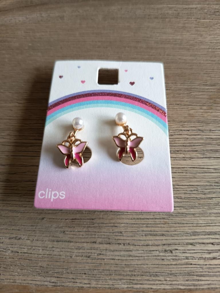 Kinder Clip on oorbellen nieuw, Ophalen of Verzenden, Nieuw, Overige kleuren, Oorbellen