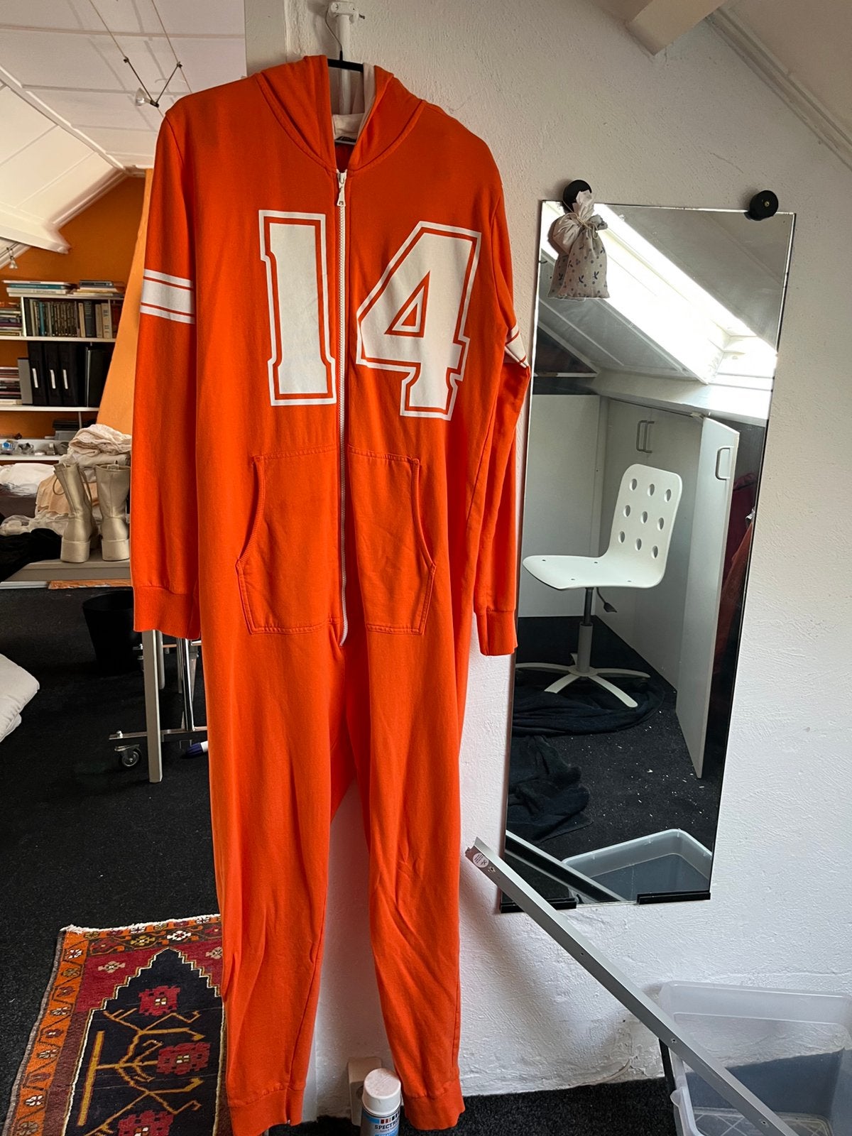 2 x oranje onesie 1005 katoen vd Hema maat L en Xl, Kleding | Dames, Ophalen of Verzenden, Zo goed als nieuw
