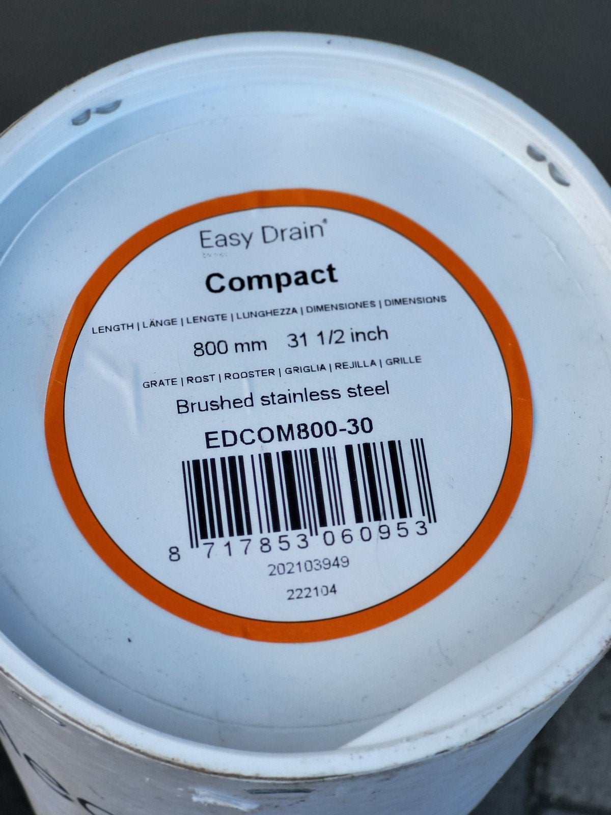 Easy Drain Compact 30-standaardrooster- ws 30, Ophalen, Nieuw, Rvs, Afvoer