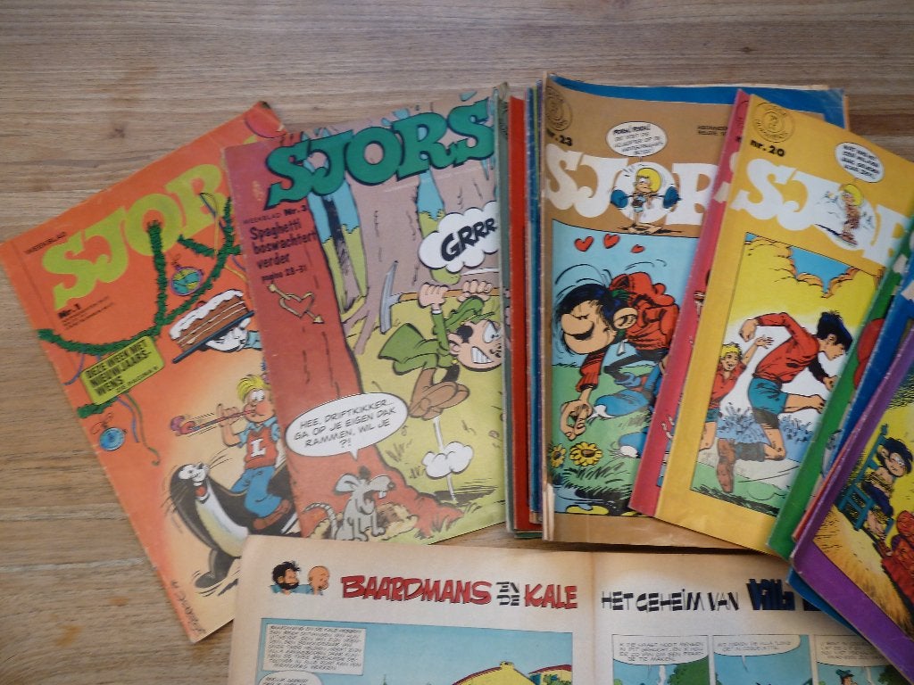 Sjors weekblad uit 1972, 1973 en 1974, Gelezen, Complete serie of reeks, Diverse auteurs, Ophalen of Verzenden